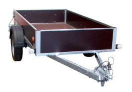 VZ26N1 2500x1240x350 - Přívěsy s překližkovými bočnicemi - profi - Jednoosé nebržděné