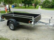 VZ26N1 2500x1240x350 - Přívěsy s překližkovými bočnicemi - profi - Jednoosé nebržděné
