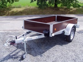 VZ21B1 2060x1095x350 Celková tonáž 1300kg. - Přívěsy s překližkovými bočnicemi - profi - Jednoosé bržděné