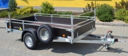 VZ30B1 3010x1300x400 Celková tonáž 1300 Kg - Přívěsy s překližkovými bočnicemi - profi - Jednoosé bržděné