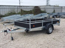 VZ31B1 3010x1540x400 Celková tonáž 1300 Kg - Přívěsy s překližkovými bočnicemi - profi - Jednoosé bržděné